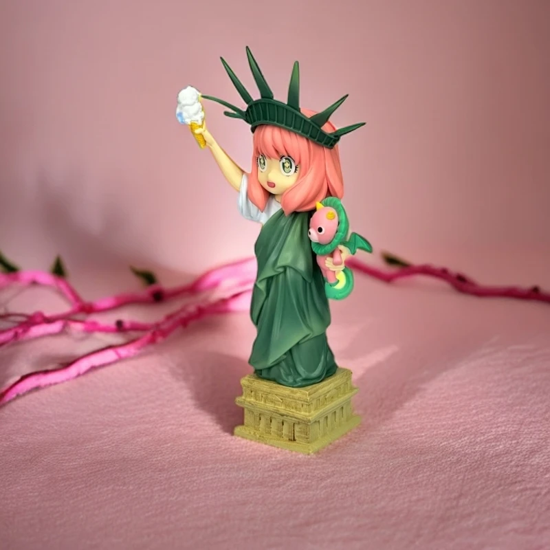 间谍过家家阿尼亚自由女神手办动漫美少女创意机箱潮玩摆件人偶