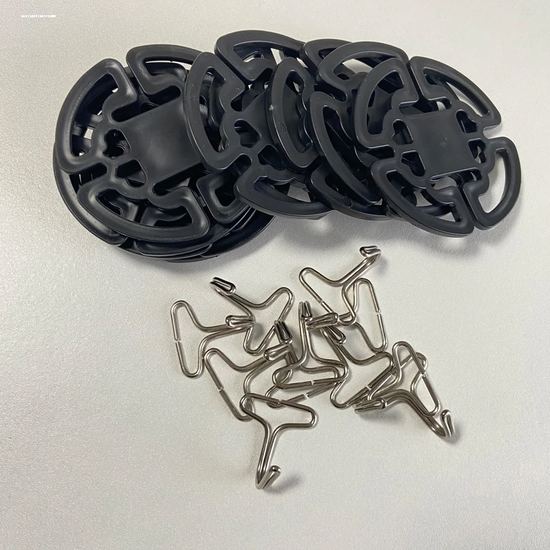 汽车坐垫松紧带卡扣配件前后坐垫固定用卡扣塑料花盘卡盘加厚套餐