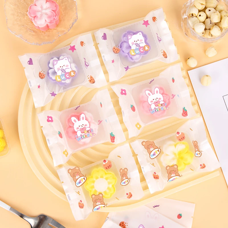 2025月饼包装袋自封机封袋中秋加厚底托冰皮月饼蛋黄酥包装袋子