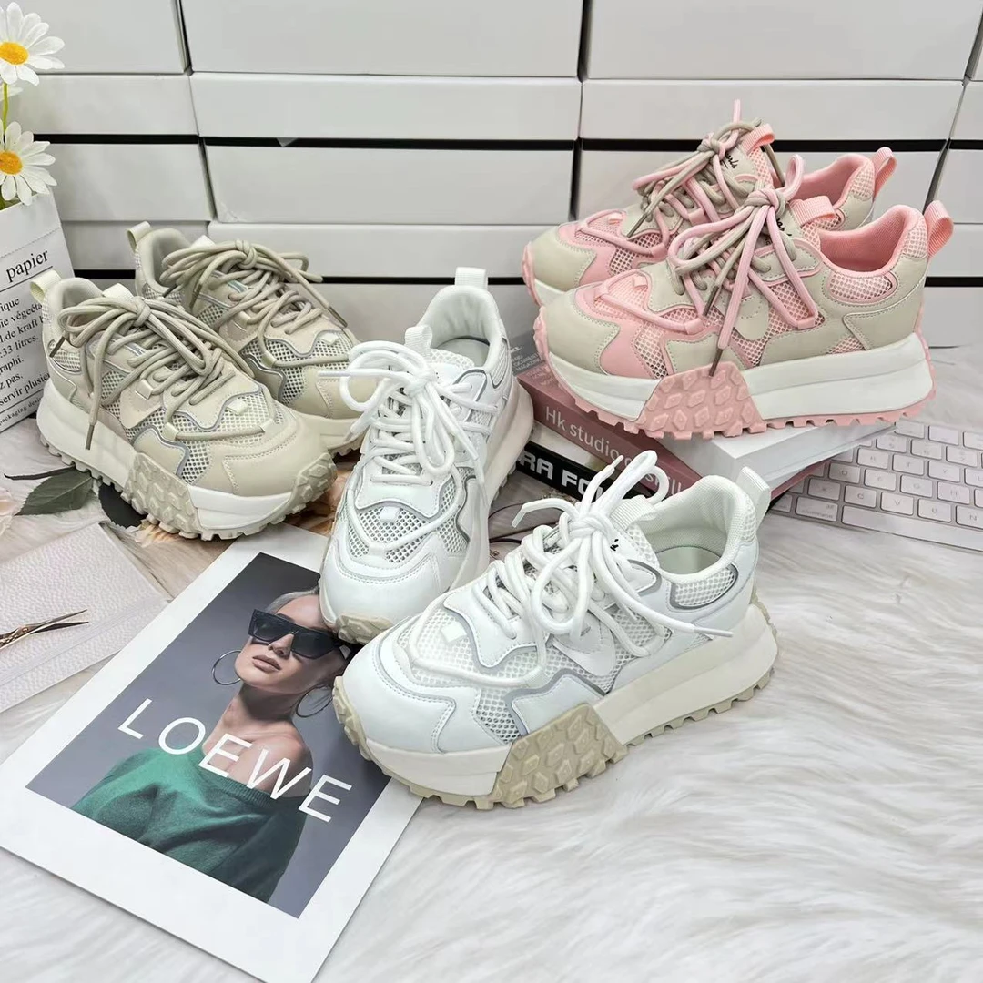 【新款推荐】百搭时尚老爹鞋2023新款夏季透气休闲鞋 Y检 524