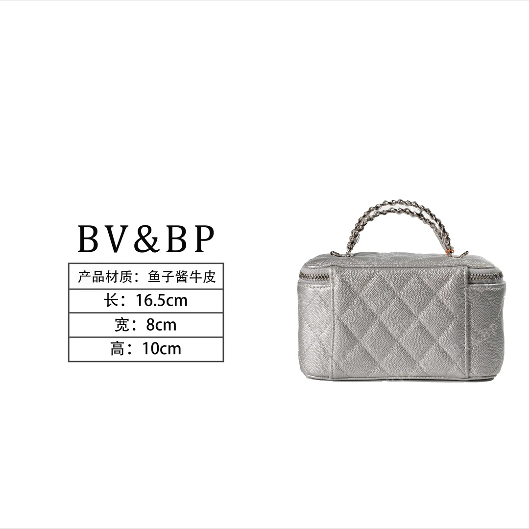 BV&BP· 原创设计 真皮高定手提单肩包  BV1321-1-银色