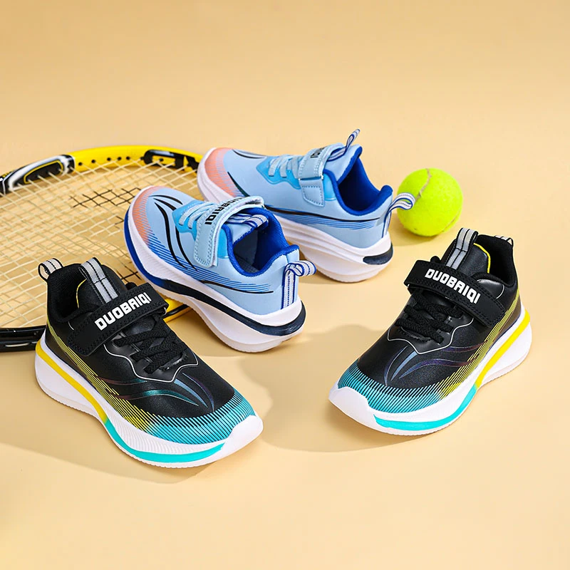 多佰奇童鞋2025夏季网面透气跑步鞋中大童防滑耐磨校园休闲运动鞋