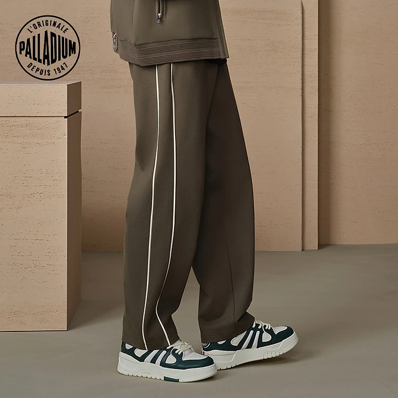 帕拉丁春季男女款裤装休闲时尚拼色织条针织运动长裤109697