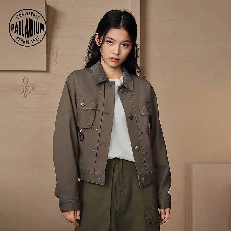 帕拉丁春季女款上衣宽松时尚潮流长袖梭织外套199752