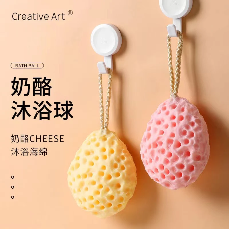 creativeart沐浴球不散高档蜂窝网红浴花球搓洗澡海绵女家用柔软