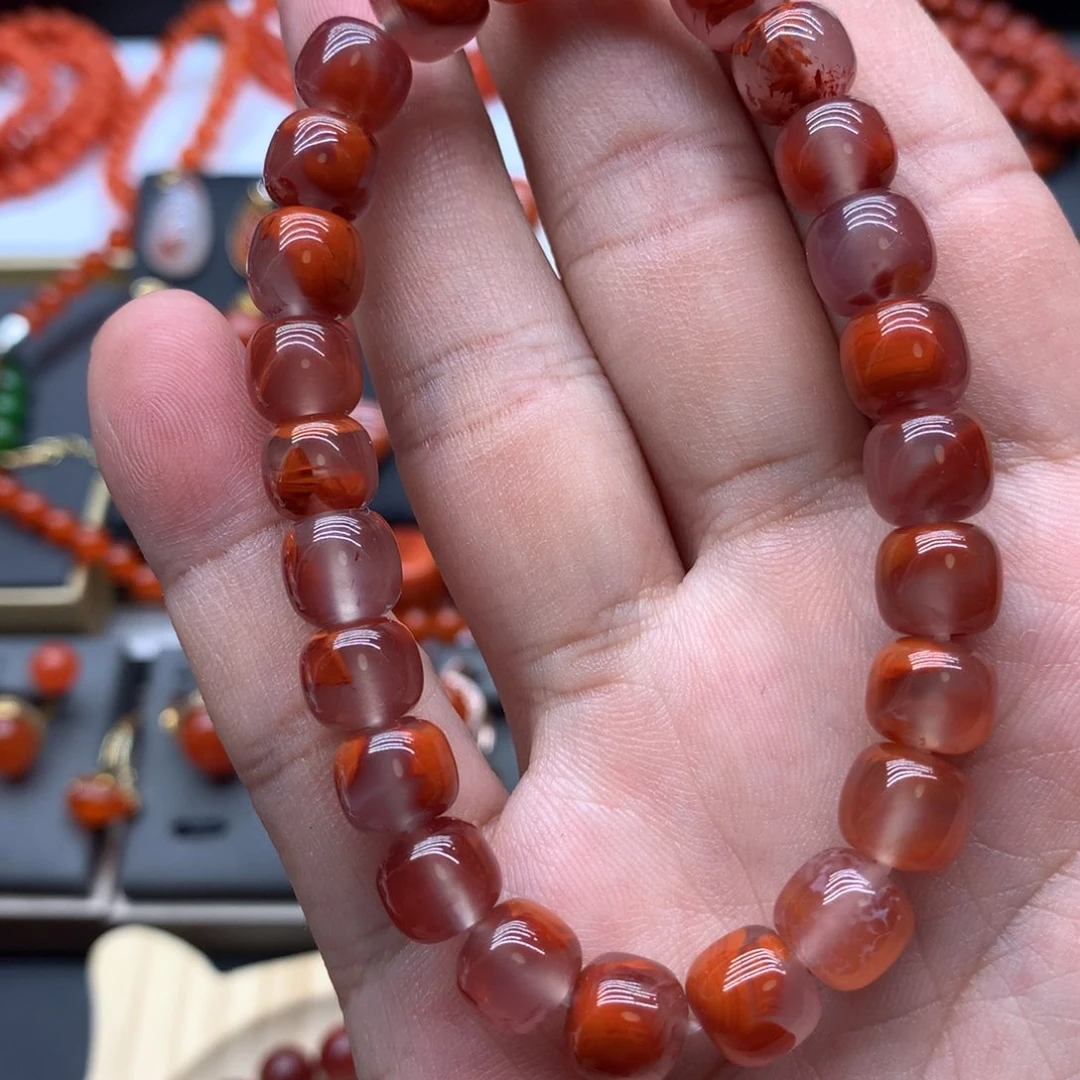 南红玛瑙手链未镶嵌@****a