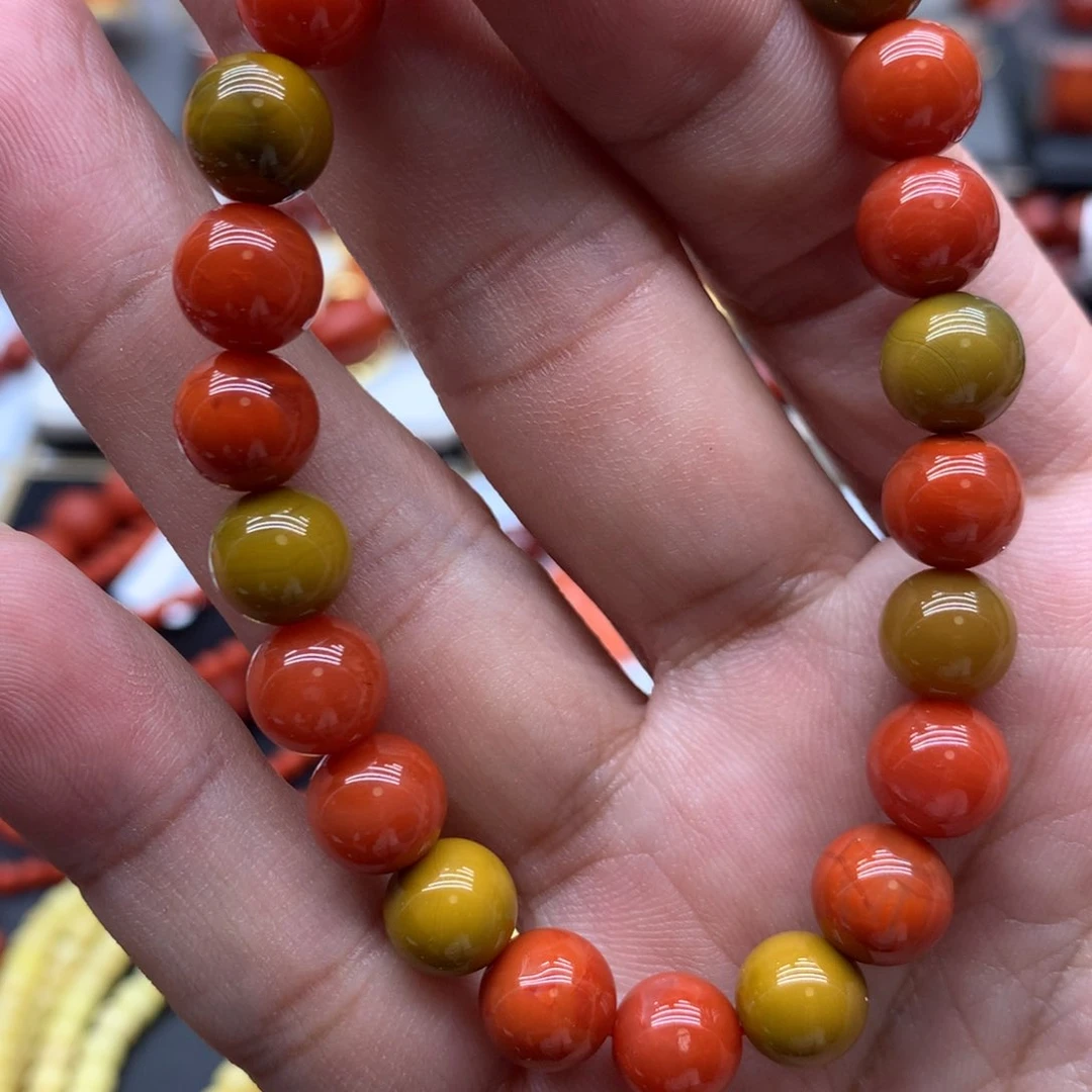 南红玛瑙手链未镶嵌