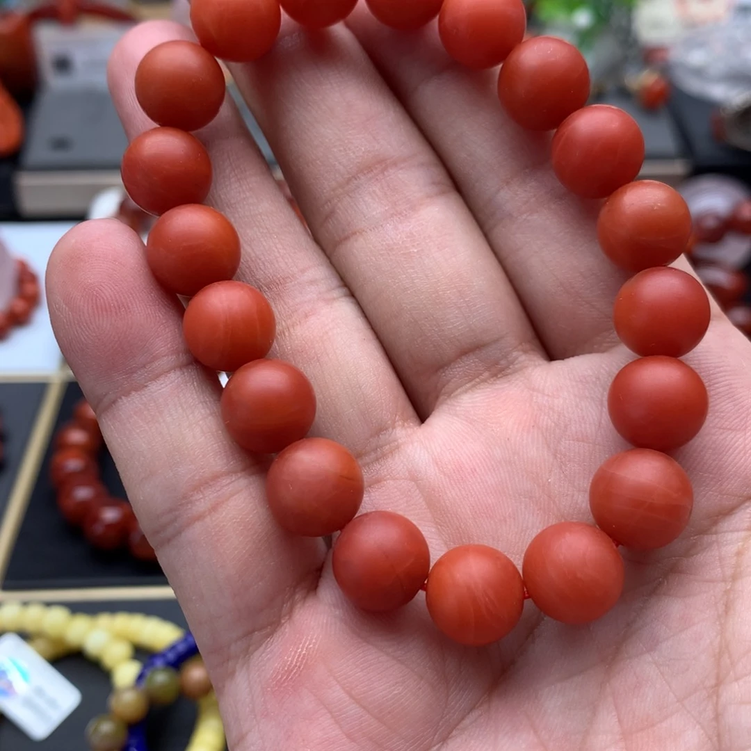 南红玛瑙手链未镶嵌