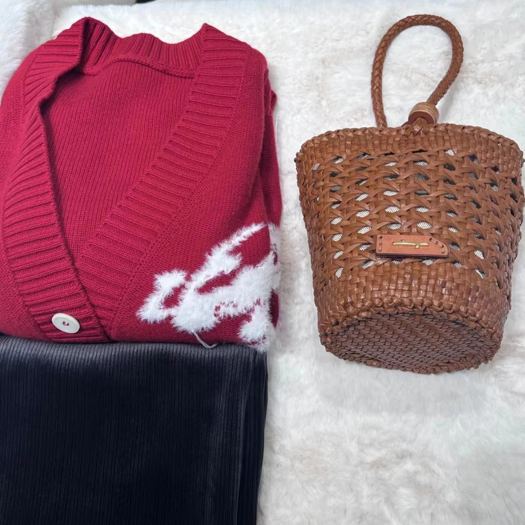 HERBAL HEAVEN/食草堂时尚百搭编织手提包 香菱-3