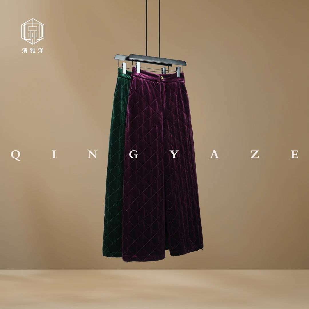 北方有佳人！加厚加棉进口丝绒裤脚两穿棉裤！GZ4991