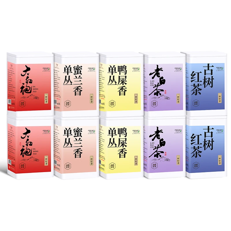 五大茗茶大红袍凤凰单丛鸭屎香老白茶古树滇红