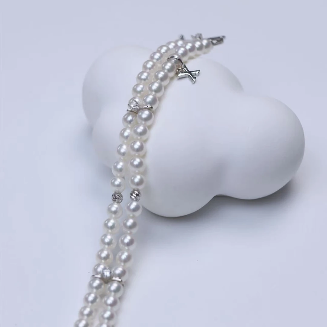 天女系列【生日大场专属】淡水珍珠双排手链4-4.5mm左右