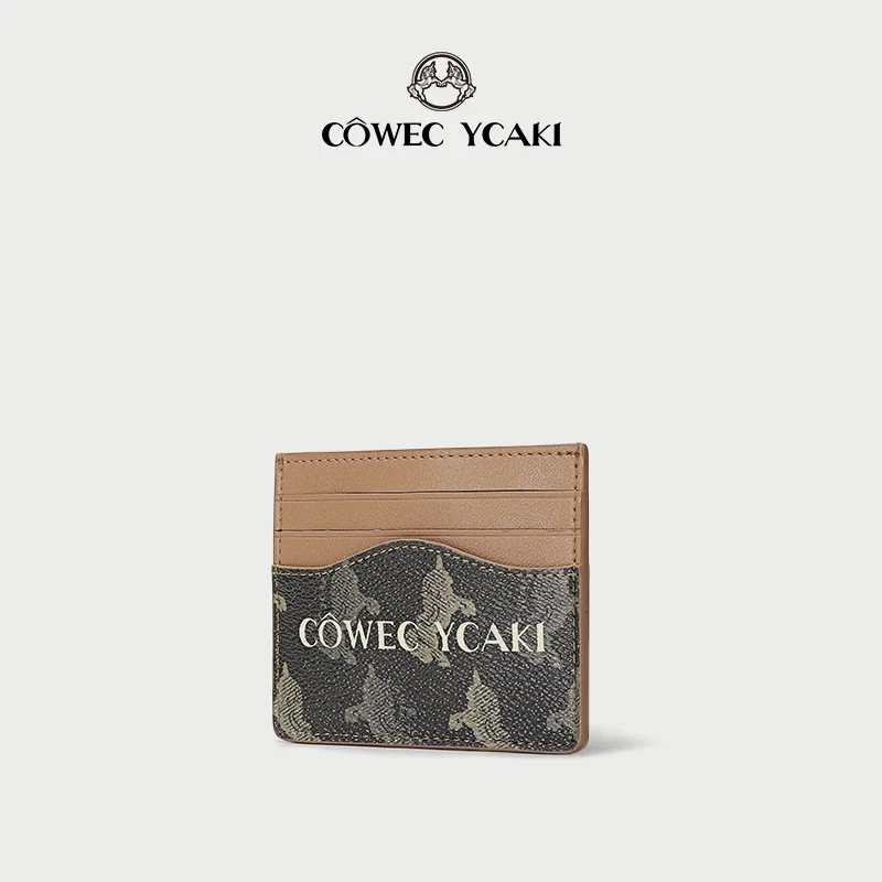 【官方正品】Cowec Ycaki2024年新款高档卡夹设计钱包零钱包卡包