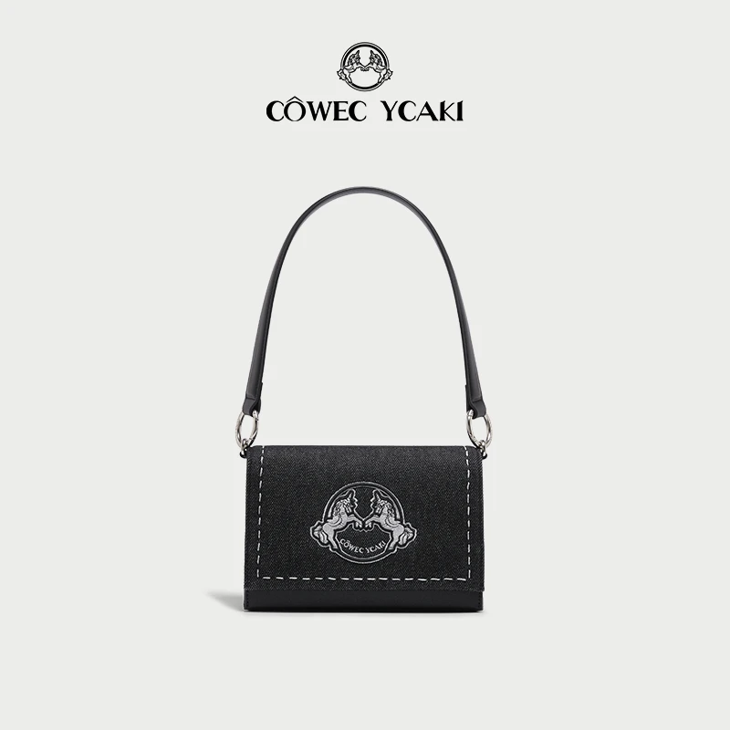 【官方正品】cowecycaki小众百搭时尚风琴包经典女士斜跨腋下包z