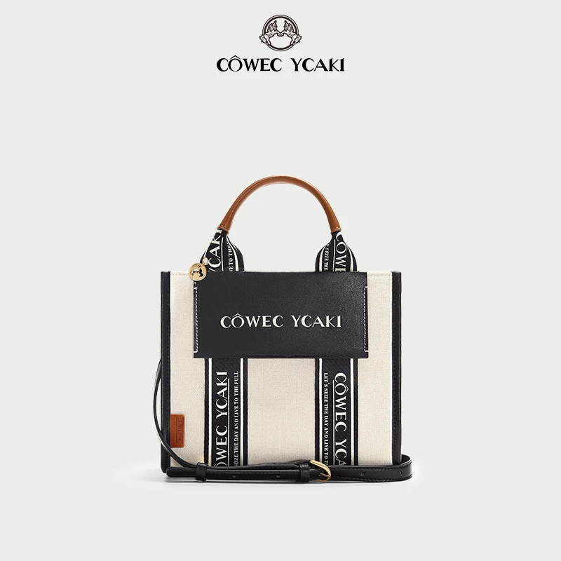 【官方正品】Cowec Ycaki新款包包高级感帆布托特包z