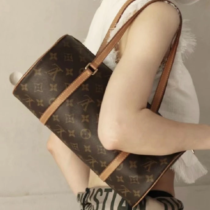 99新 LouisVuitton/路易威登 老花巴比龙红皮30尺寸/全原M51365