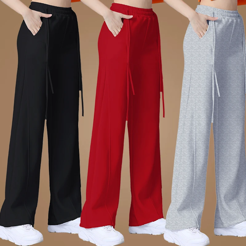 春秋广场舞香蕉裤休闲运动拖地裤宽松大码舞蹈裤健身曳步舞裤子女