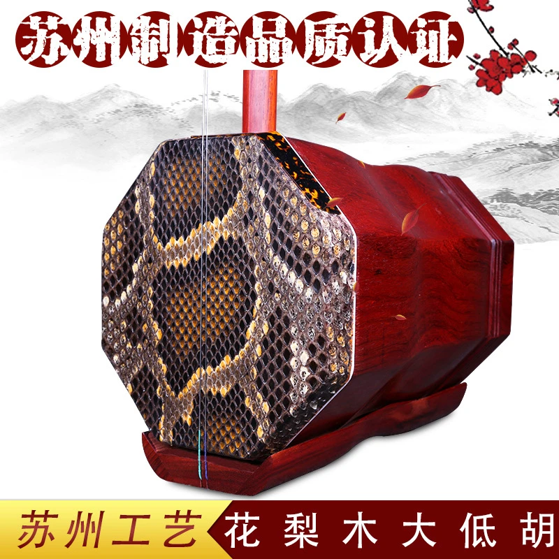 红木大低音胡琴低音二胡乐器送配件专业演奏成人乐队民间演奏