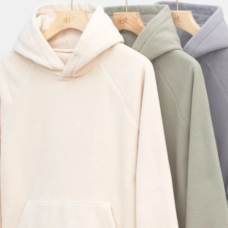 Liberty Kostume 纯色连帽插肩卫衣摇粒绒男国潮流休闲百搭秋季