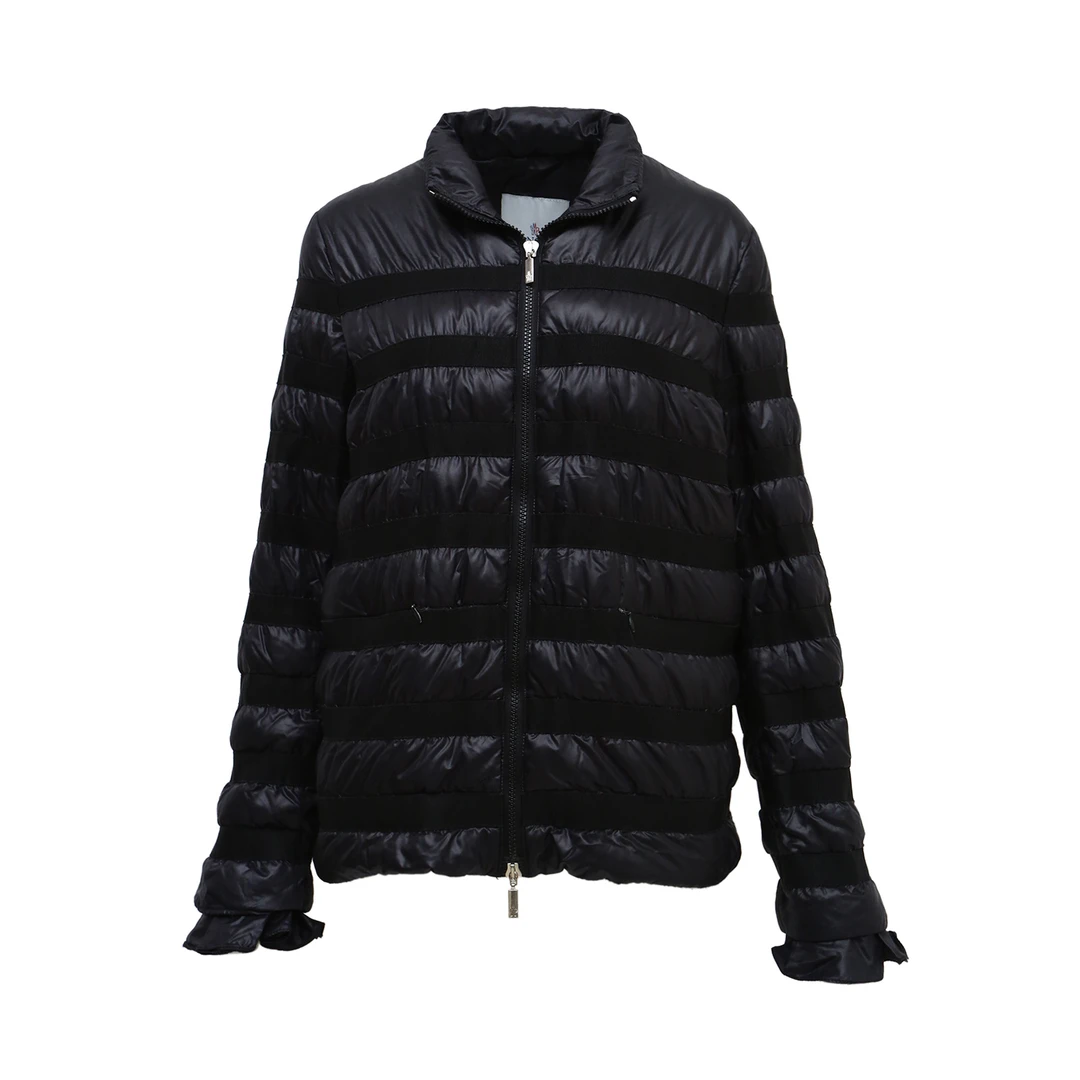99新 MONCLER 【小北】经典条纹织物装饰 羽绒服 P234140369