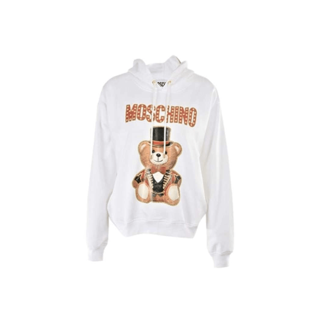 moschino 全新未使用【小北】马戏团熊印花连帽卫衣棉TP019134