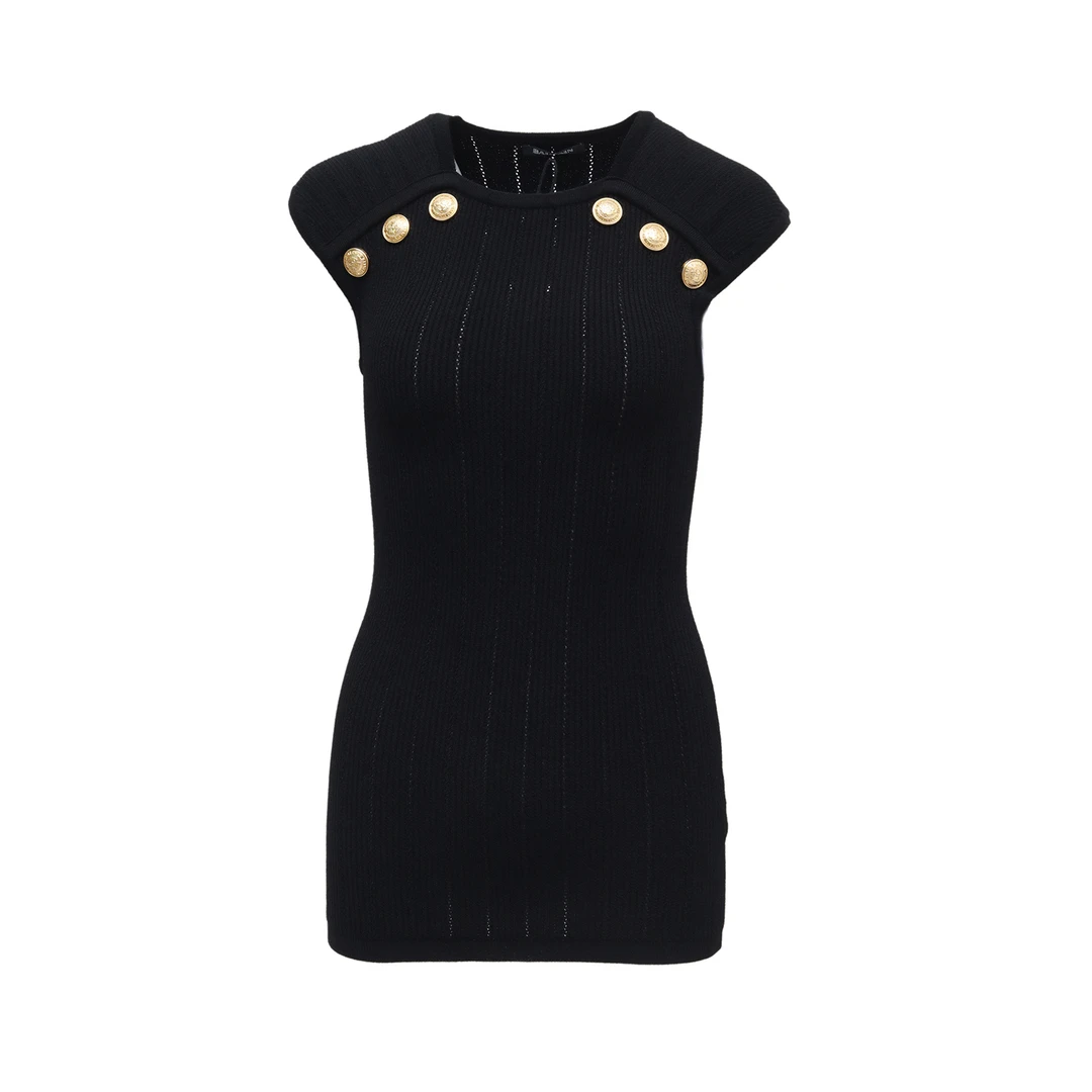 99新 BALMAIN/巴尔曼 【小北】P234656388/连衣裙 36 黑色 棉/尼龙