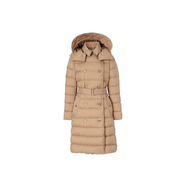 全新未使用 BURBERRY/博柏利 【小北】TP027241/双排扣收腰羽绒服
