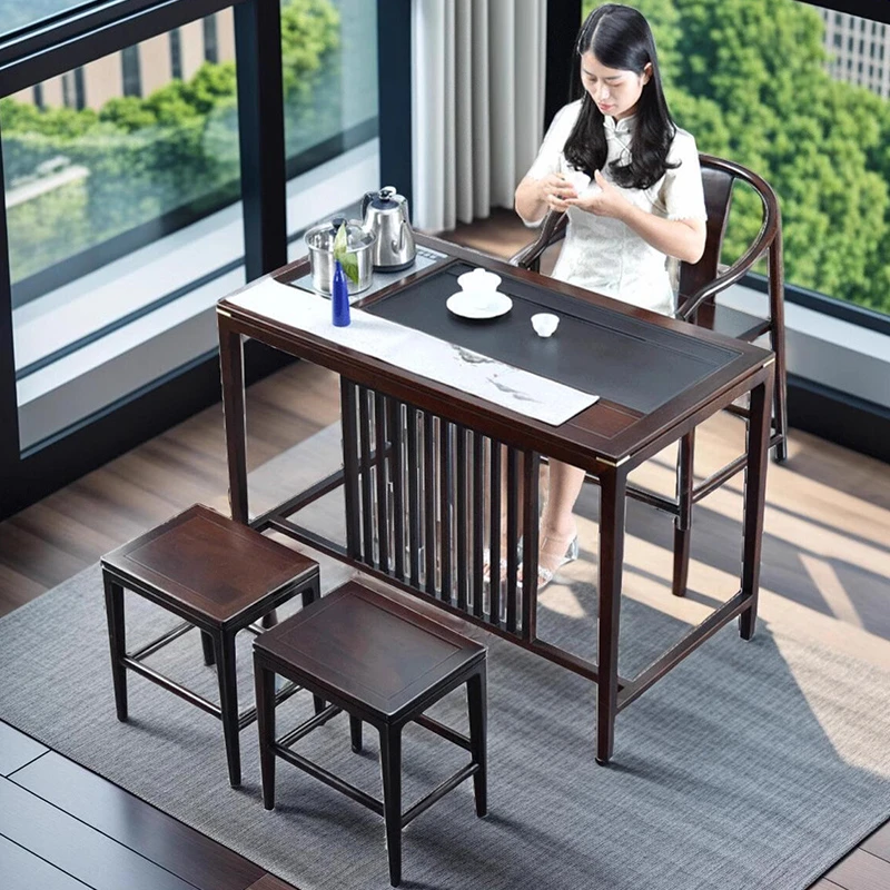 物璟118君悦茶台实木小茶几桌子新中式茶桌椅组合阳台家用现代风