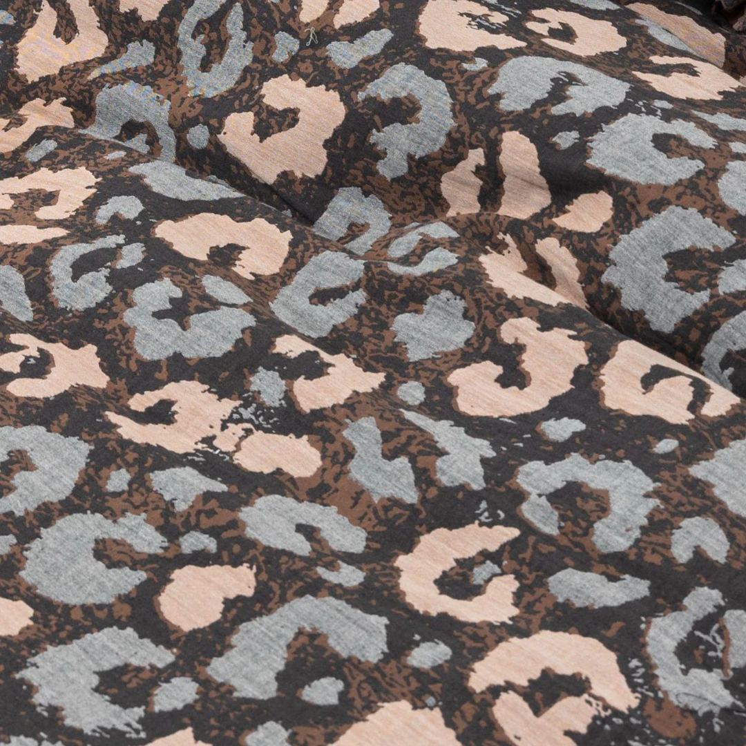 【咖豹纹床单】轻奢纯棉双层纱高端亲肤成人床单