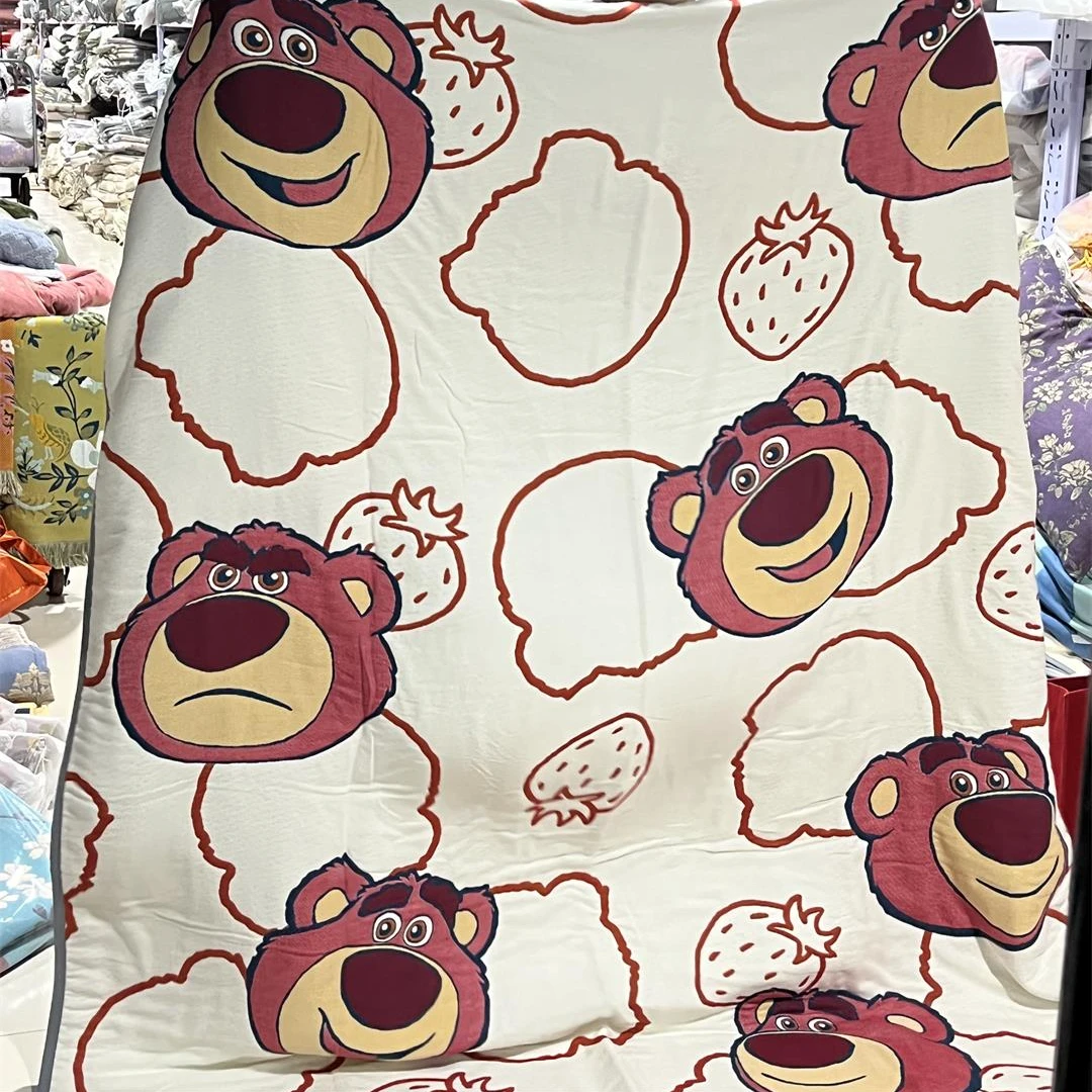 纯棉A类十面包被云朵草莓熊150*200