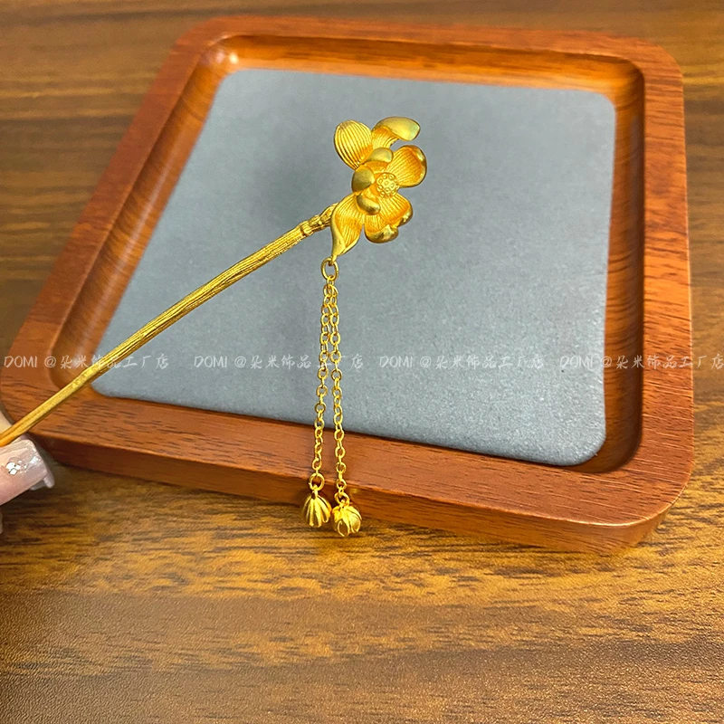 FS7005 莲花两世欢发簪 宫廷古风气质轻奢优雅发饰