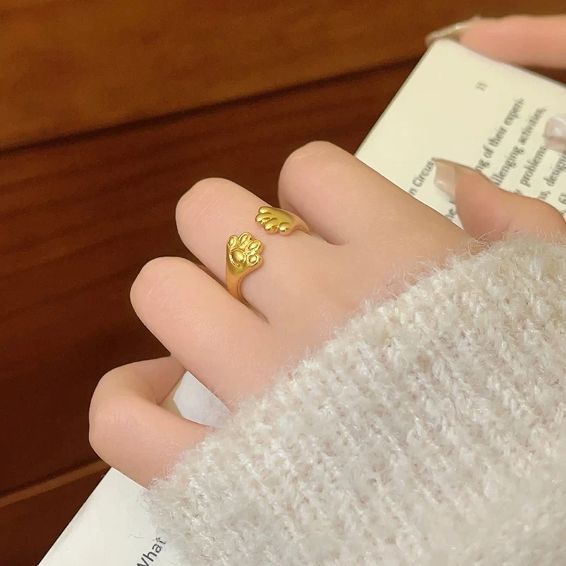 猫爪戒指 开口可调