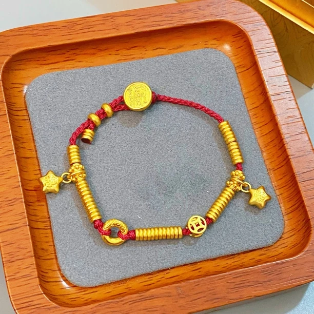 【清货专属链接】SL2460 小福星平安扣算盘珠珠手链