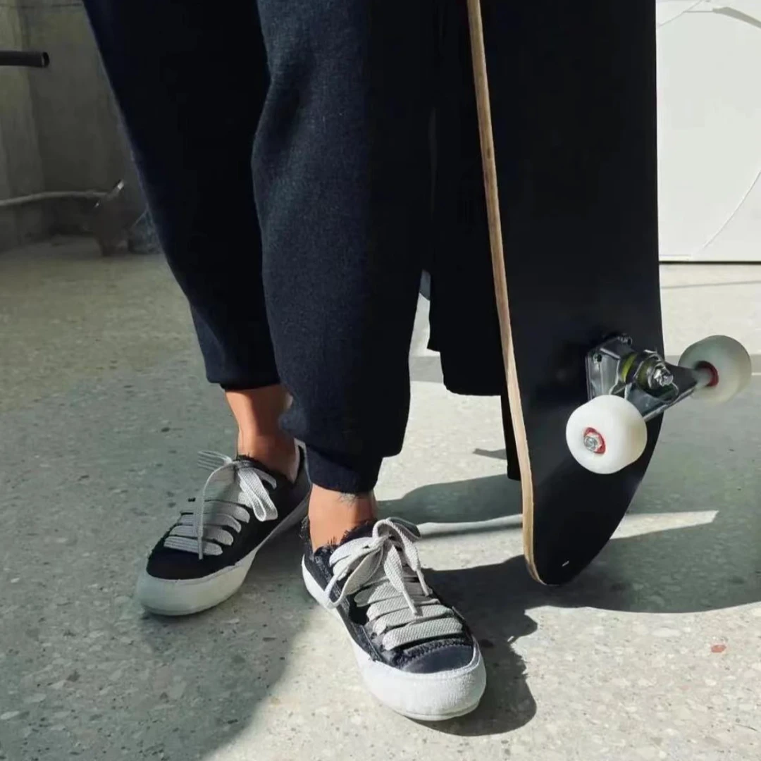 进口小众春夏潮流休闲百搭低帮软底帆布鞋女夏季舒适情侣同款