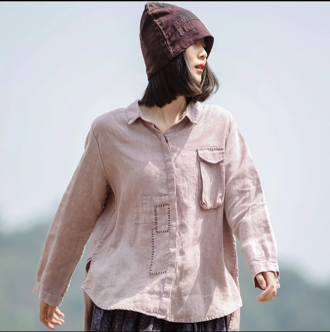 麻依者原创443#亚麻衬衫