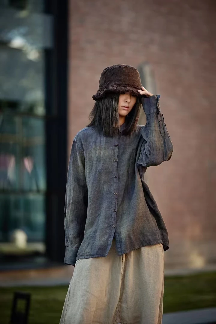 麻依者原创1282#亚麻衬衫