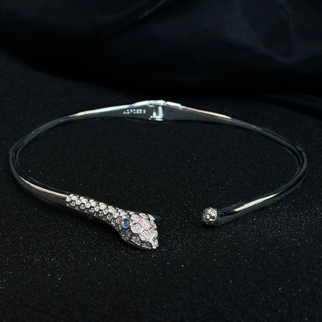 AOPOSS白姿 镀K金 [伊甸园银蛇]项圈项链女款原创设计小众