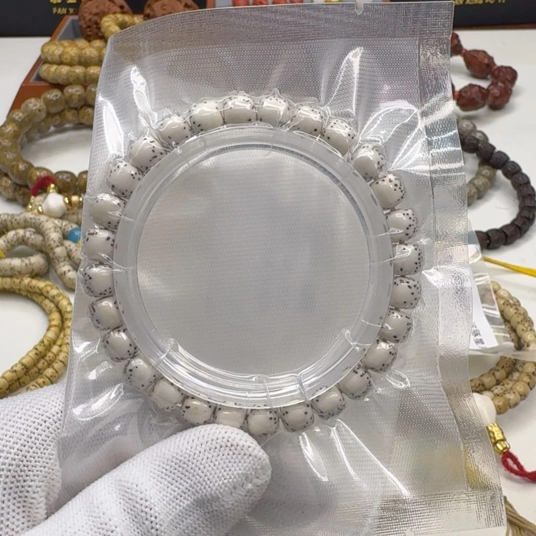 星月菩提吊坠19创世白星月河豚8左右桶单圈