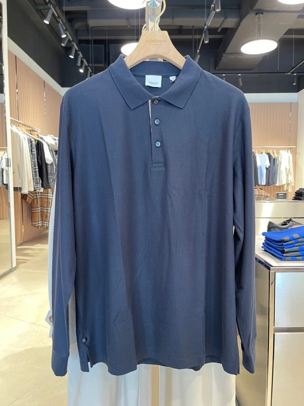BURBERRY/博柏利男款长袖Polo衫