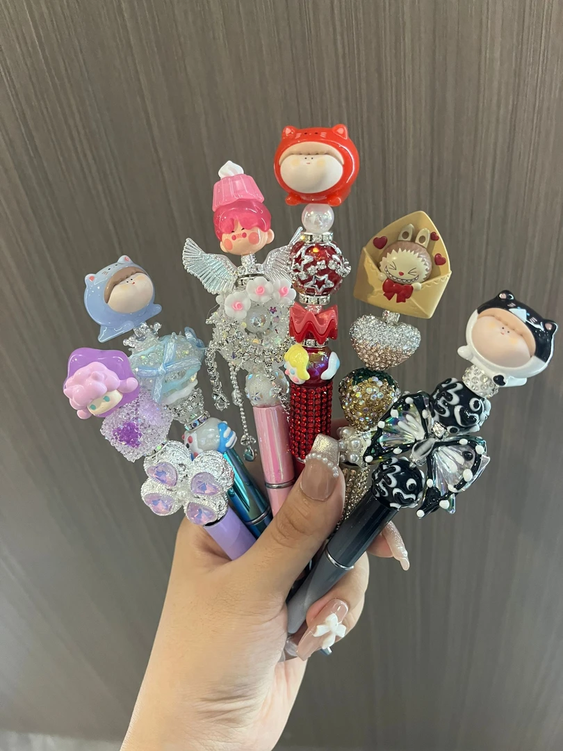 【拍10支】插队拆正版萌粒DIY手工精品串珠笔拆袋