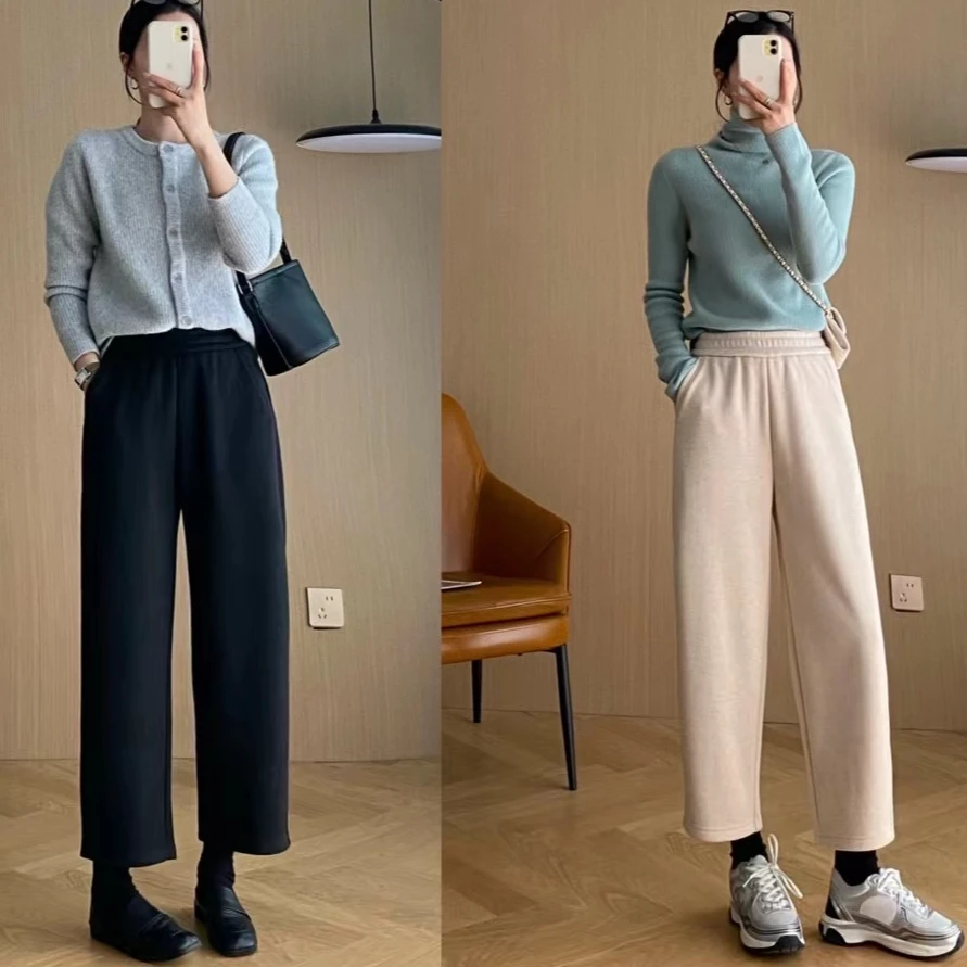 JR-清默认瑕疵No退换！升级加绒加厚醋酸羊毛奶奶裤，2218