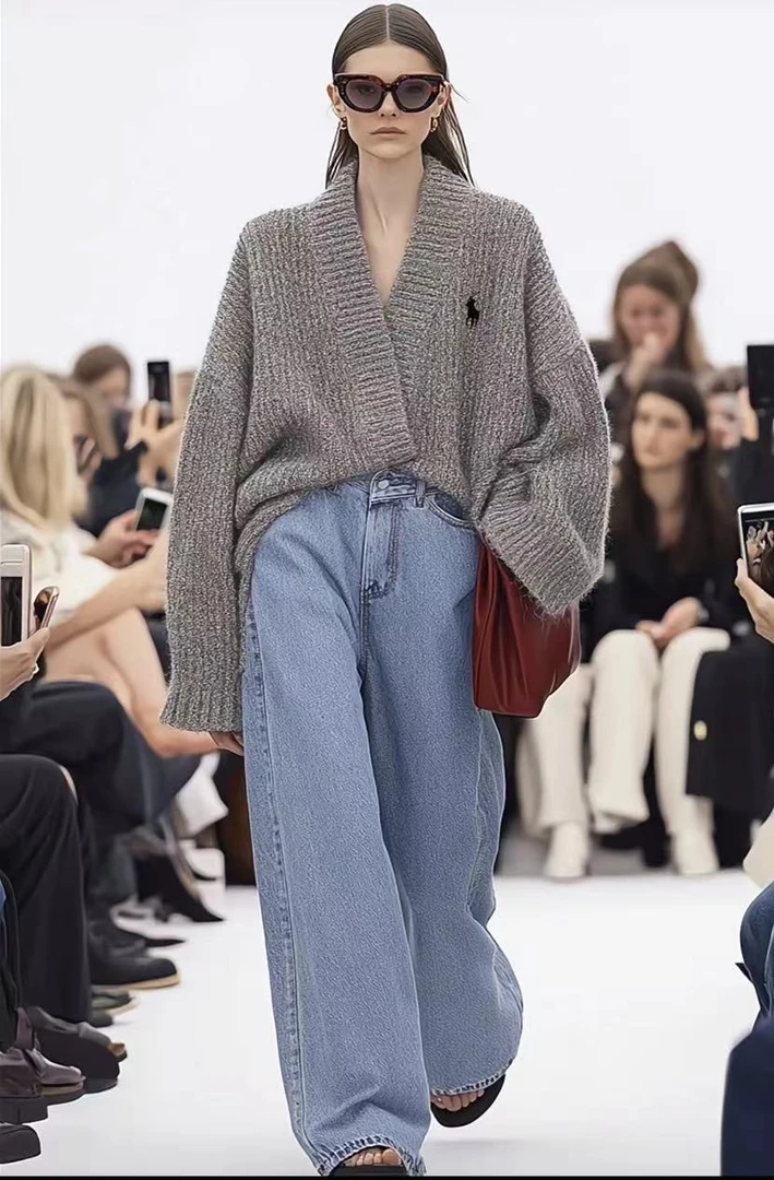 【4116】设计谷家大圆领中长款毛衣秋冬【以直播间显示为准】