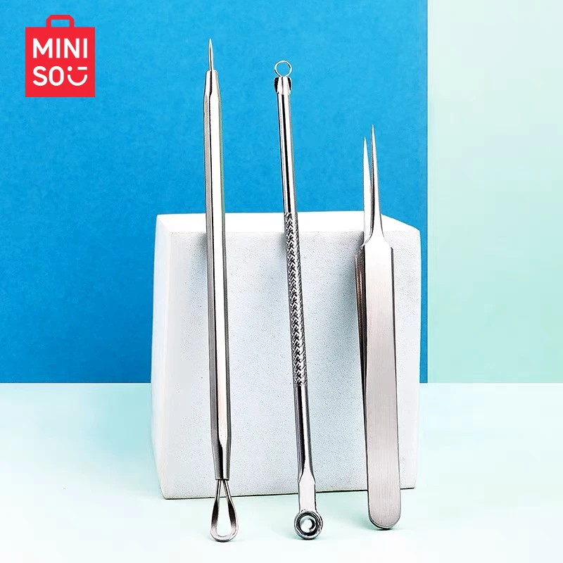 MINISO/名创优品多功能粉刺针套装去黑头夹镊子痘痘针神器挑痘