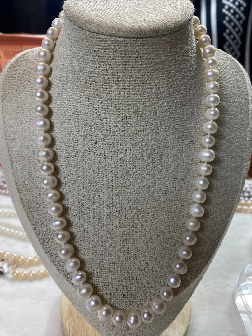 595天然珍珠白色仙女项链