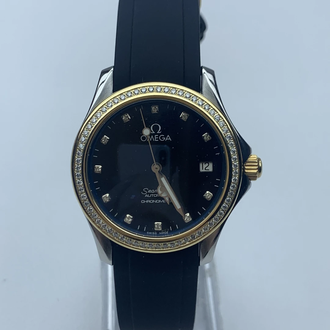 95新 Omega/欧米茄  0023 海马系列 机械 后钻 间金 36MM
