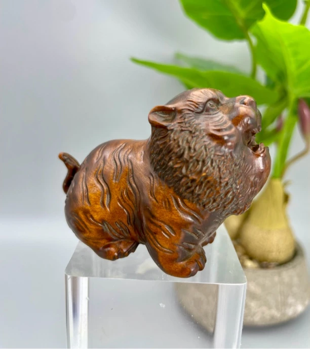 小叶黄杨木仿古木雕（小老虎）非遗文化传承木雕