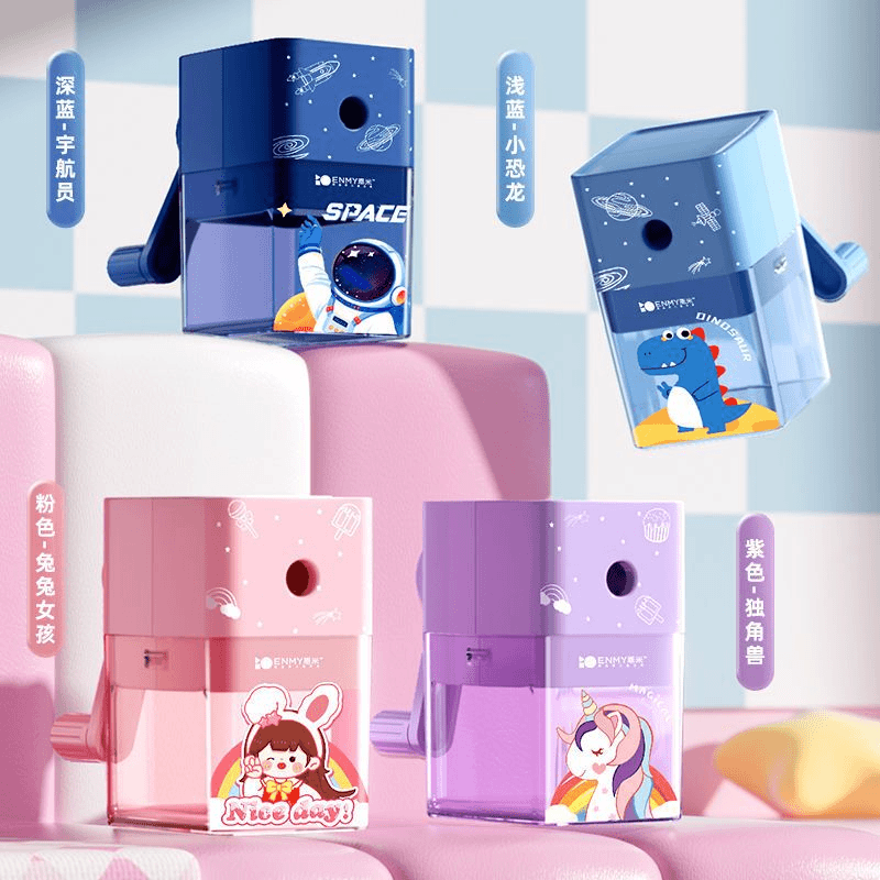 手摇转笔刀小学生削笔刀刨笔机旋笔耐用卷笔刀自动进铅铅笔削笔器