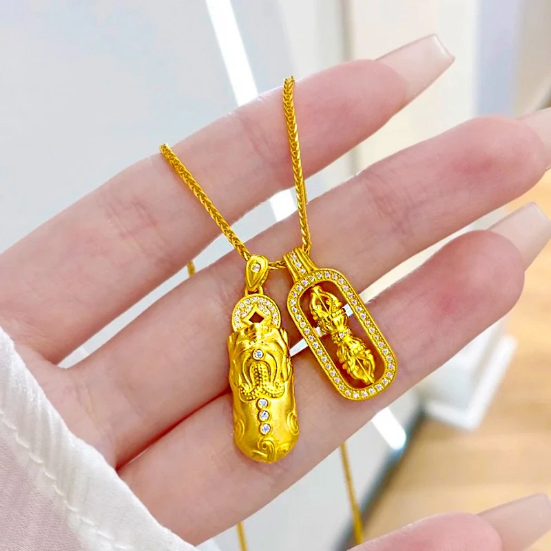 铜合金项链 金刚杵新中式韦雪同款项链