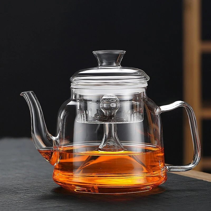 茗可器蒸煮一体茶壶煮茶器花茶壶耐热玻璃烧水壶茶具电陶炉养生壶