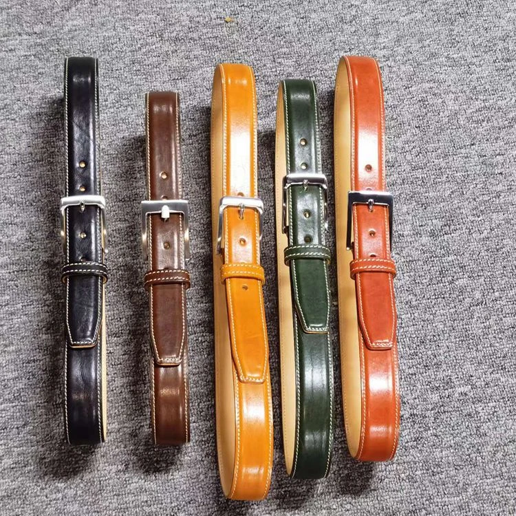 双面植鞣皮休闲皮带真皮时尚复古腰带百搭牛仔裤男女通用款裤腰带